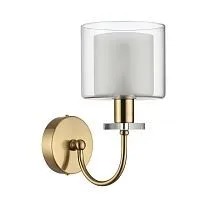 Бра ODEON LIGHT  5088/1W SAGA стекло/прозрачный; белое 
